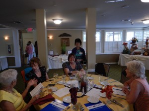Having fun at our first luncheon of the year.
